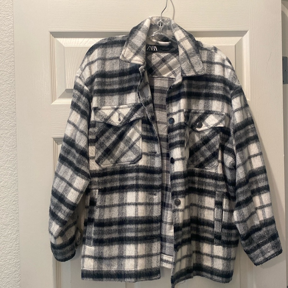 Zara flannel jacket